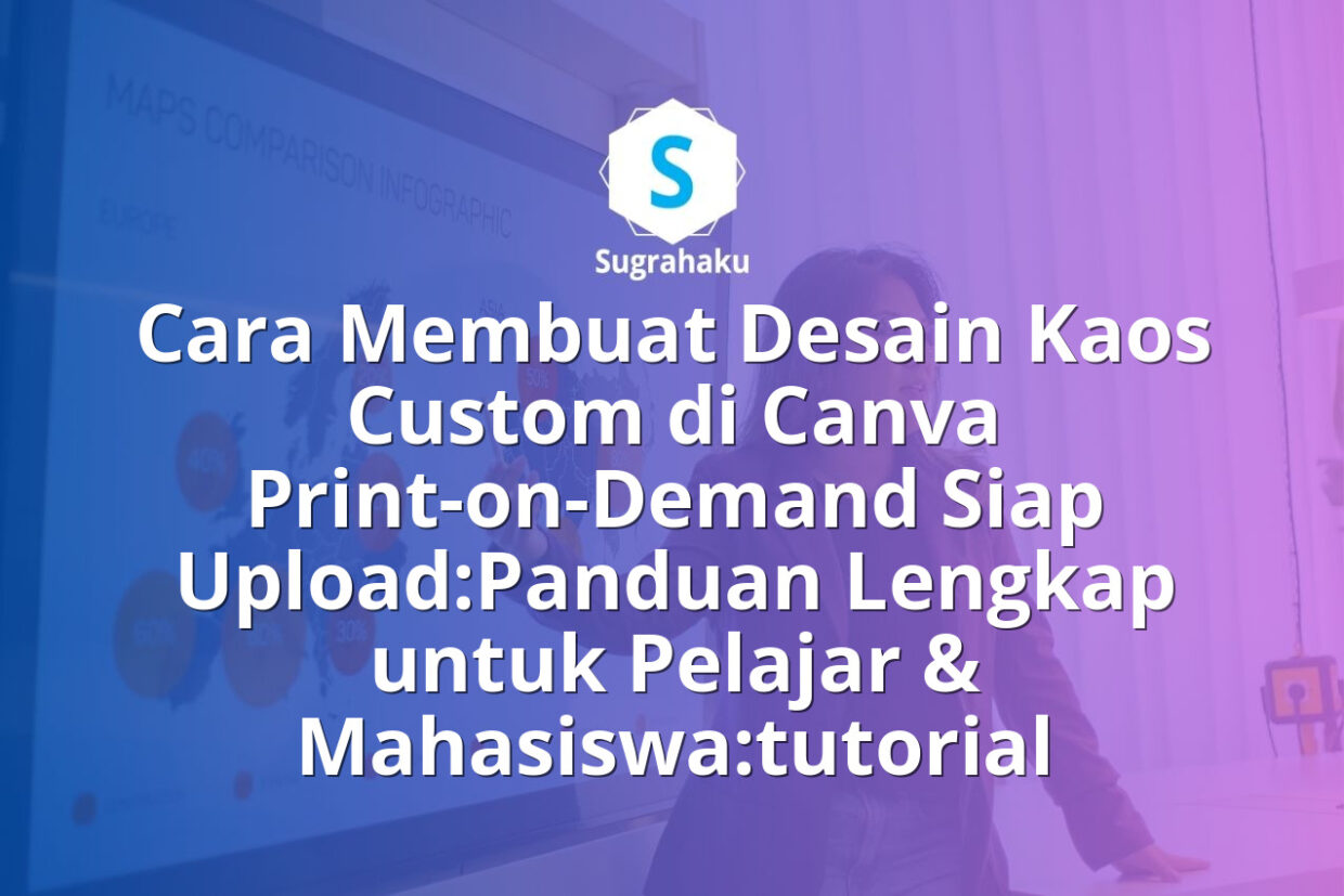Cara Membuat Desain Kaos Custom di Canva Print-on-Demand Siap Upload