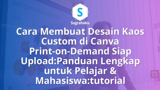 Cara Membuat Desain Kaos Custom di Canva Print-on-Demand Siap Upload