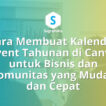 Cara Membuat Kalender Event Tahunan di Canva untuk Bisnis dan Komunitas