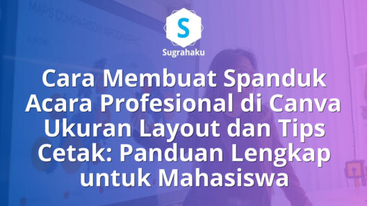 Cara Membuat Spanduk Acara Profesional di Canva Ukuran Layout dan Tips Cetak