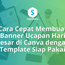 Cara Membuat Banner Ucapan Hari Besar di Canva Template Siap Pakai
