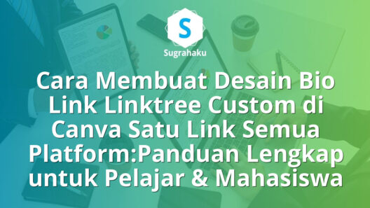 Cara Membuat Desain Bio Link Linktree Custom di Canva Satu Link Semua Platform