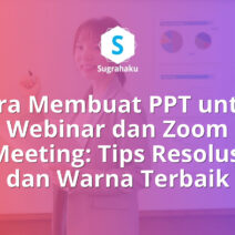 Cara Membuat PPT untuk Webinar dan Zoom Meeting Tips Resolusi dan Warna