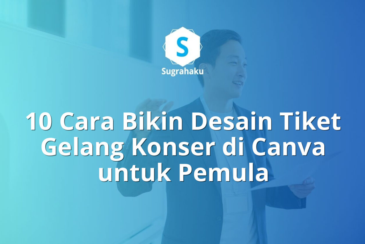 cara bikin desain tiket gelang konser di canva, ukuran wristband event