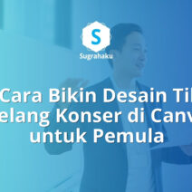 cara bikin desain tiket gelang konser di canva, ukuran wristband event