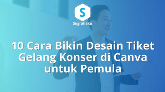 cara bikin desain tiket gelang konser di canva, ukuran wristband event