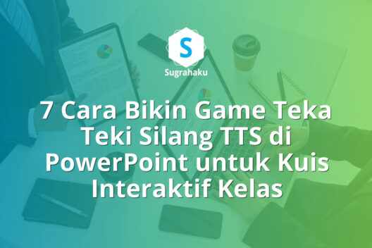 cara bikin game teka teki silang tts di powerpoint, kuis interaktif kelas