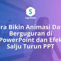 cara bikin animasi daun berguguran di powerpoint, efek salju turun ppt
