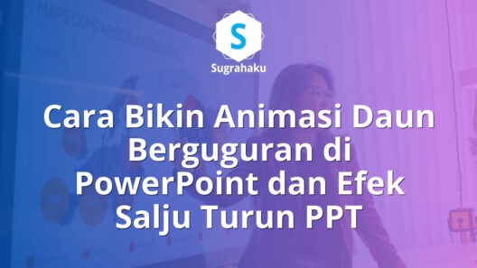 cara bikin animasi daun berguguran di powerpoint, efek salju turun ppt