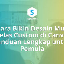 cara bikin desain mug gelas custom di canva, ukuran cetak sublim mug