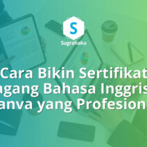 cara bikin sertifikat magang bahasa inggris di canva, template internship certificate