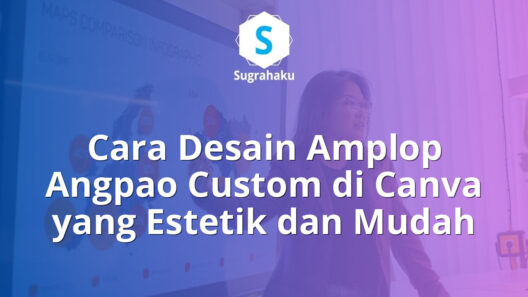 cara desain amplop angpao custom di canva, ukuran cetak amplop uang