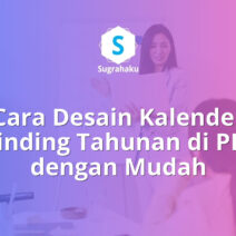 cara desain kalender dinding tahunan di ppt, template kalender powerpoint