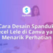cara desain spanduk pecel lele di canva, ukuran banner warung makan