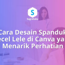 cara desain spanduk pecel lele di canva, ukuran banner warung makan
