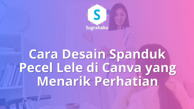 cara desain spanduk pecel lele di canva, ukuran banner warung makan