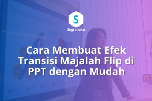 cara membuat efek transisi majalah flip di ppt, animasi page curl powerpoint