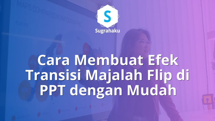 cara membuat efek transisi majalah flip di ppt, animasi page curl powerpoint