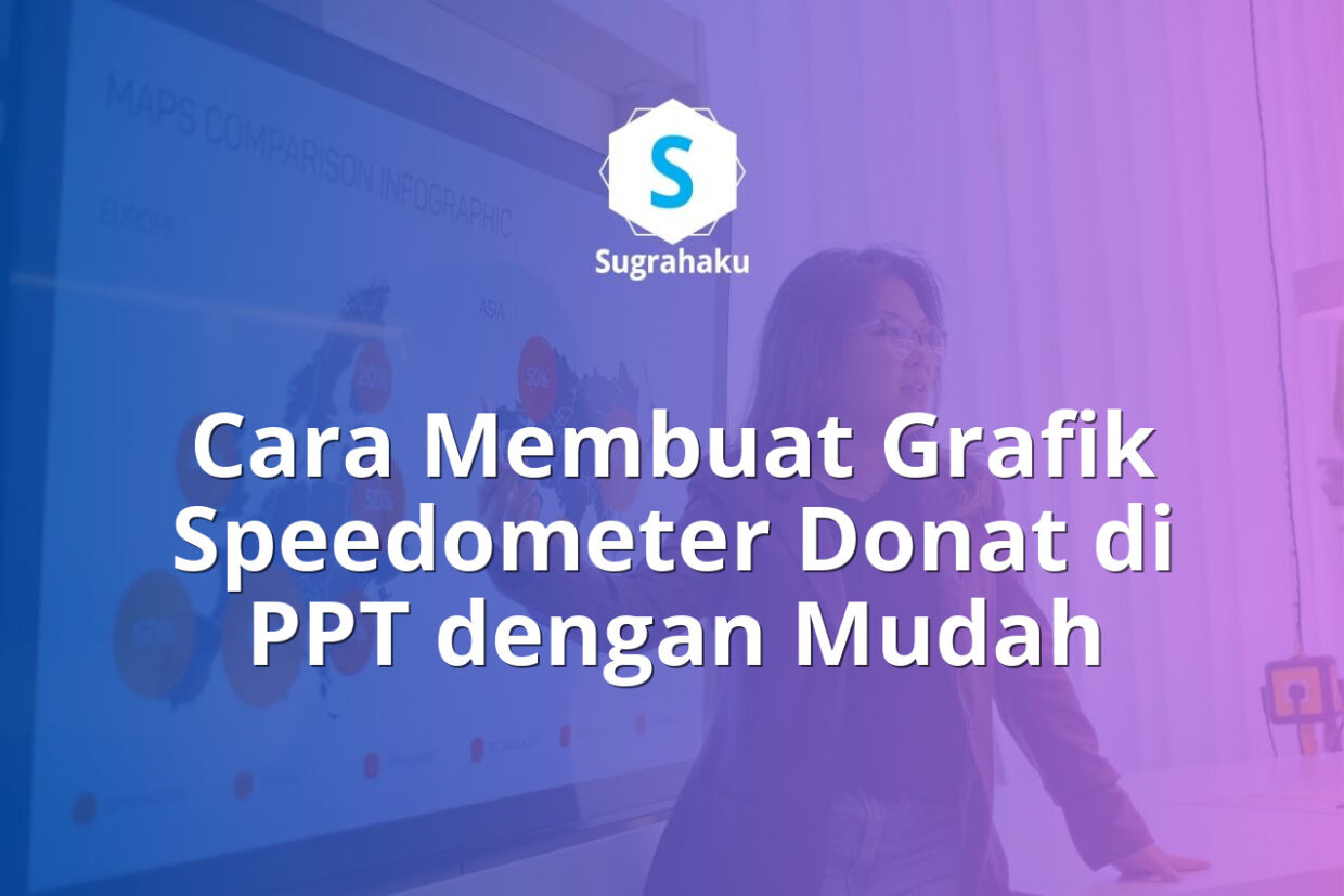 cara membuat grafik speedometer donat di ppt, chart indikator kinerja