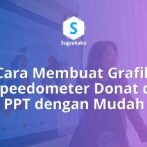 cara membuat grafik speedometer donat di ppt, chart indikator kinerja