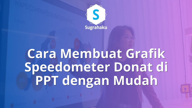 cara membuat grafik speedometer donat di ppt, chart indikator kinerja