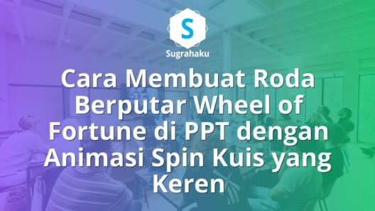 cara membuat roda berputar wheel of fortune di ppt, animasi spin kuis