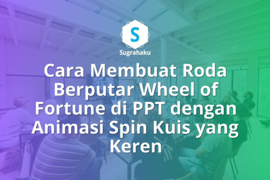 cara membuat roda berputar wheel of fortune di ppt, animasi spin kuis