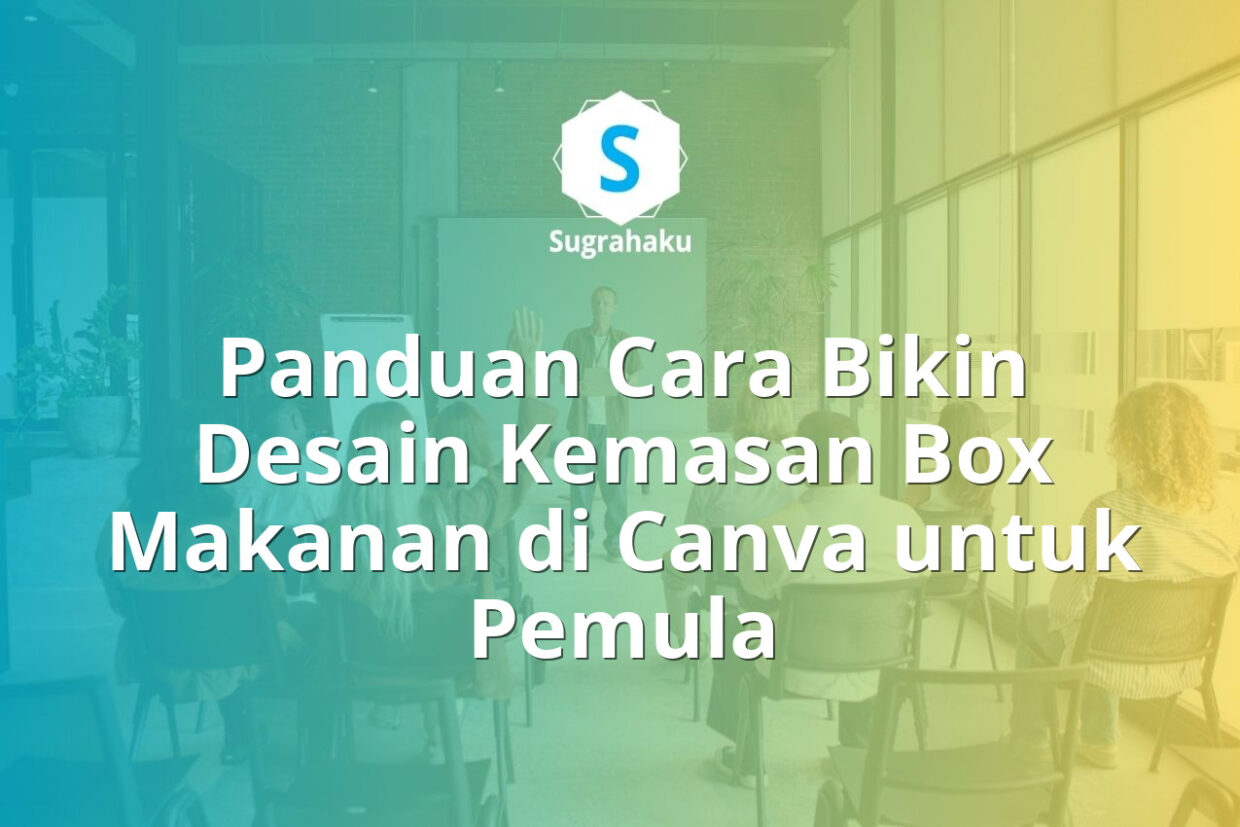 cara bikin desain kemasan box makanan di canva, pola jaring jaring kardus