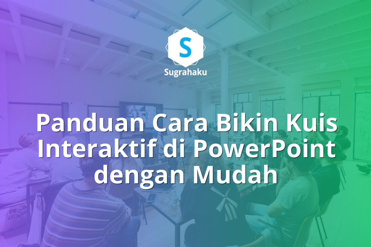 cara bikin kuis interaktif di powerpoint, animasi soal pilihan ganda ppt
