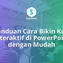 cara bikin kuis interaktif di powerpoint, animasi soal pilihan ganda ppt