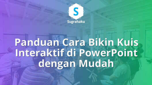 cara bikin kuis interaktif di powerpoint, animasi soal pilihan ganda ppt