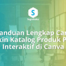 cara bikin katalog produk pdf interaktif di canva, desain buku menu online