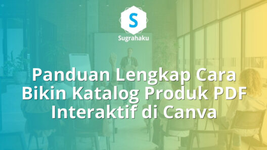 cara bikin katalog produk pdf interaktif di canva, desain buku menu online