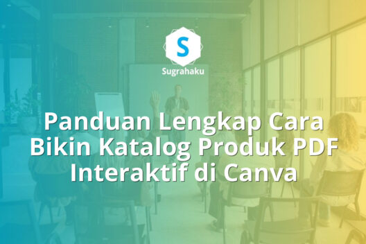 cara bikin katalog produk pdf interaktif di canva, desain buku menu online