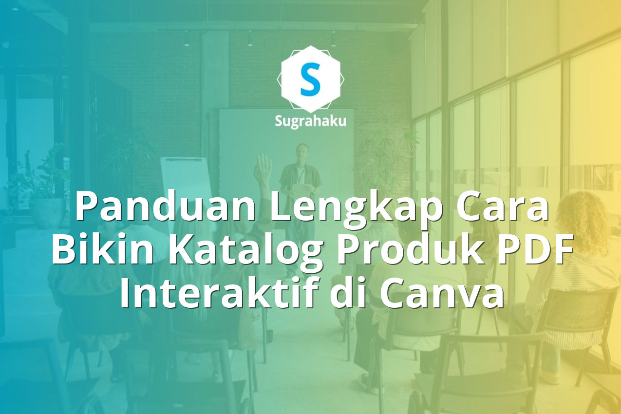 cara bikin katalog produk pdf interaktif di canva, desain buku menu online