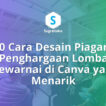 cara desain piagam penghargaan lomba mewarnai di canva, sertifikat tk paud