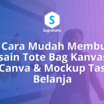 cara membuat desain tote bag kanvas di canva, mockup tas belanja