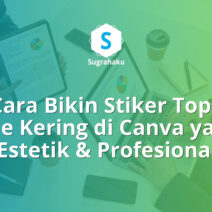 cara bikin stiker toples kue kering di canva, label kemasan nastar lebaran