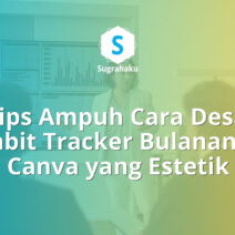 cara desain habit tracker bulanan di canva, tabel pelacak kebiasaan