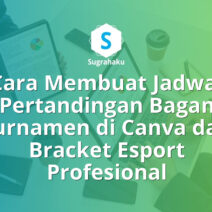 cara membuat jadwal pertandingan bagan turnamen di canva, bracket esport