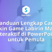 cara bikin game labirin maze interaktif di powerpoint, kuis jalan keluar