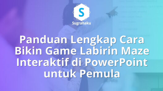 cara bikin game labirin maze interaktif di powerpoint, kuis jalan keluar
