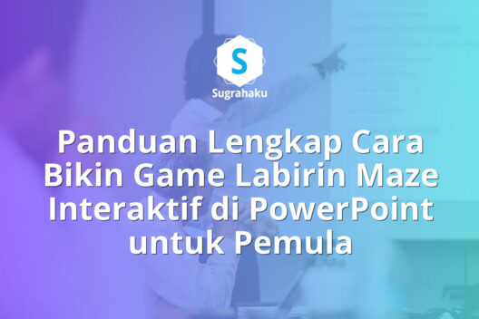cara bikin game labirin maze interaktif di powerpoint, kuis jalan keluar